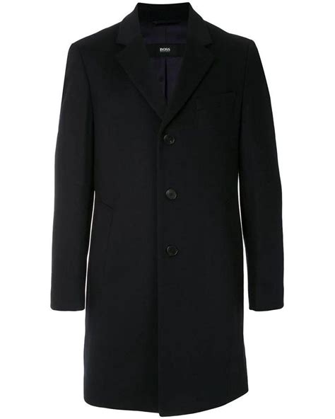 hugo boss cashmere wool overcoat.